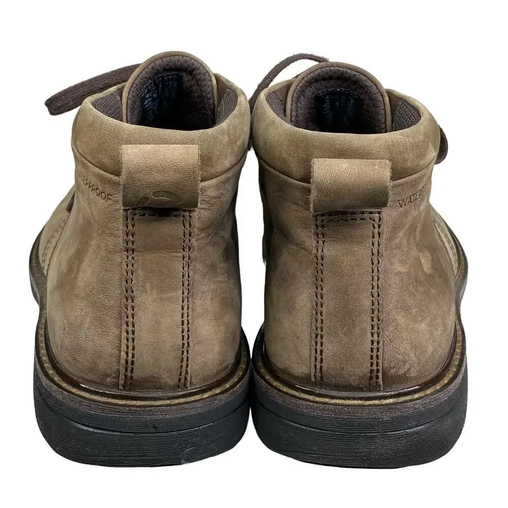 ECCO Mens Turn Brown Nubuck Chukka Boots Size US 8/8.5